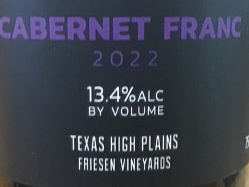 2022 Cabernet Franc
