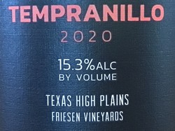 2020 Friesen Tempranillo