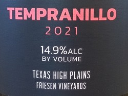 2021 Friesen Tempranillo
